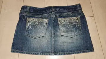 새상품 30450엔 ASH&DIAMONDS 미니 스커트 26 데님 코갸루