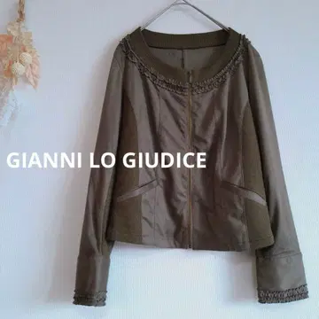 잔니로 주디체 블루종 [36] 라운드넥 노카라 포켓 있음