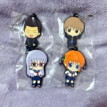 은혼 캐릭터 PVC 스트랩 4개 세트