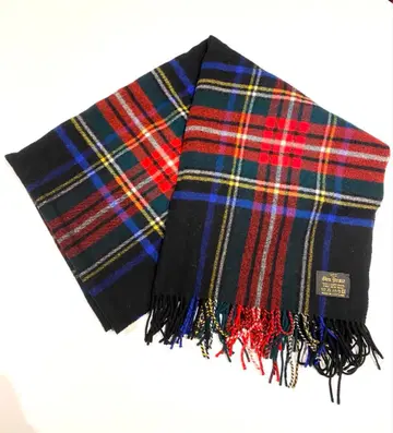 글렌 프린스 타탄 체크 머플러