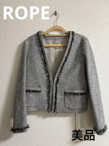 새상품급 로페 ROPE 트위드 자켓 38