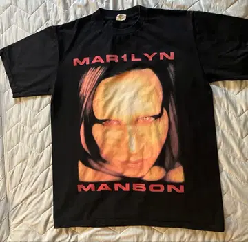 [ 구제 의류 ] Marilyn Manson 티셔츠 블랙 XL 사이즈