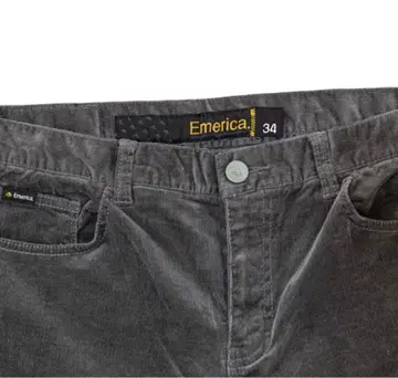 Emerica 블랙 그레이 코듀로이 팬츠 34