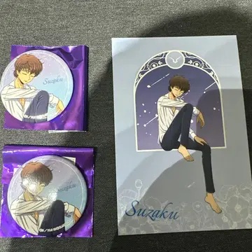 코드기어스 에테르노레시 신주쿠 스자쿠 엽서 캔뱃지 세트