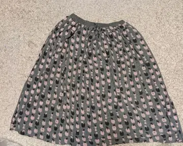 Marble SUD 플레어 스커트 그레이