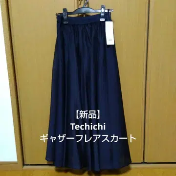 [택 포함 새상품] Techichi 개더 플레어 스커트 프리 사이즈