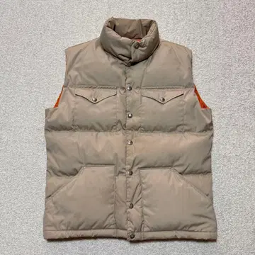 THE NORTH FACE 베이지 다운 베스트 M 70s 브라운 택