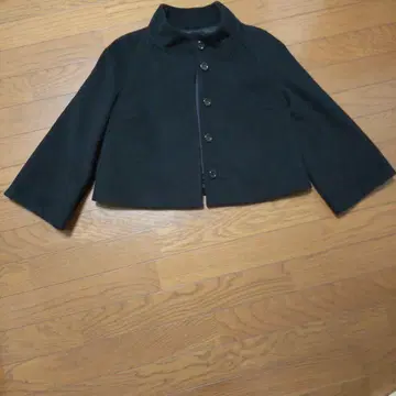 울 숏코트 블랙