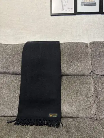 [ Lautres ] 독일제 캐시미어 100% 머플러 블랙