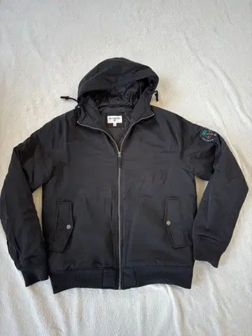 BILLABONG 블랙 후드 부착 자켓 L