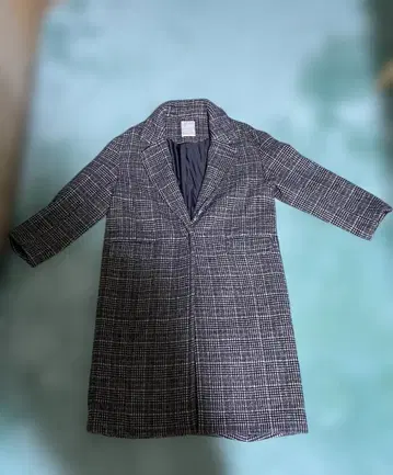 프리즈마트 체크 체스터 코트 M 사이즈