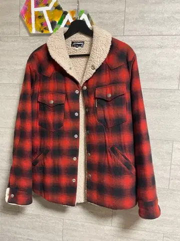 H.R. MARKET 빨검 체크 자켓 사이즈 2