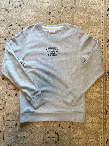 세러데이 뉴욕시티 맨투맨 M 그레이