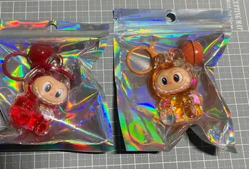 라부부 LABUBU 오일 함유 키링 빨간색 오렌지