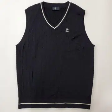 먼싱웨어 케이블 니트 베스트 골프웨어 M 사이즈 새상품급