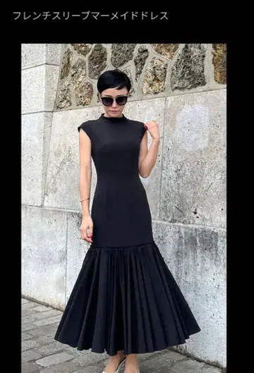 프렌치 슬리브 머메이드 드레스 [ 미니멀리스트 세일 ]