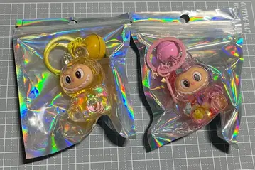 라부부 LABUBU 오일 함유 키링 핑크 옐로우 컬러