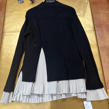 블랙 긴팔 니트탑 새상품