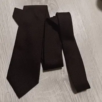 kuskal fabric 다크 브라운 넥타이