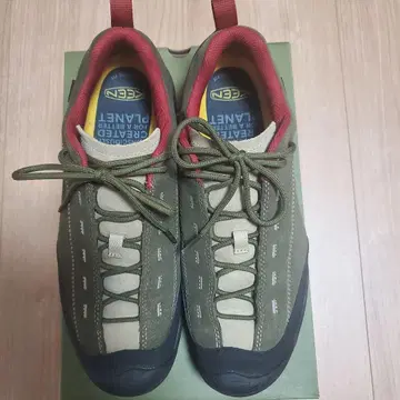 29cm KEEN 아웃도어 신발 올리브/레드