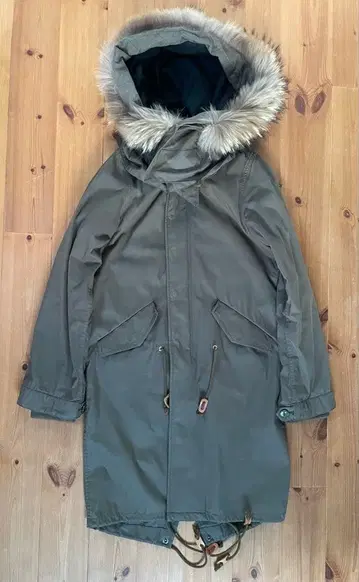 [ Giacometti ] 모즈 코트 카키 퍼 포함