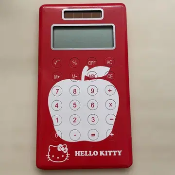 헬로키티 계산기 빨간색