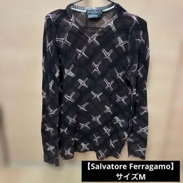 [ Salvatore Ferragamo ] 캐시미어 긴팔 상의 M