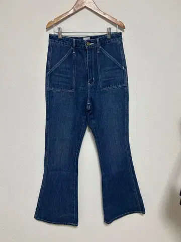 리 부츠컷 데님 다크 블루