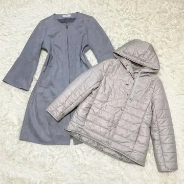 424 [컨디션 최상] Zelal 제라르 노카라 코트 라이너 포함 블루