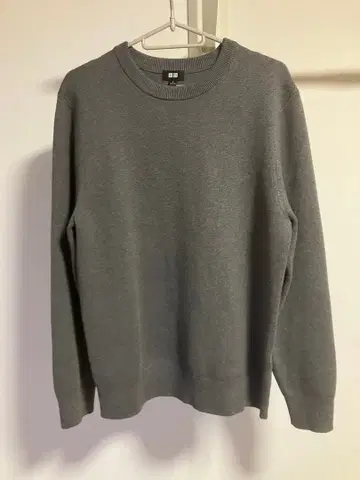 UNIQLO 그레이 워셔블 스웨터 M