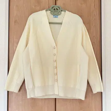 쿠미쿄쿠 스폰디쉬 니트 V넥 가디건