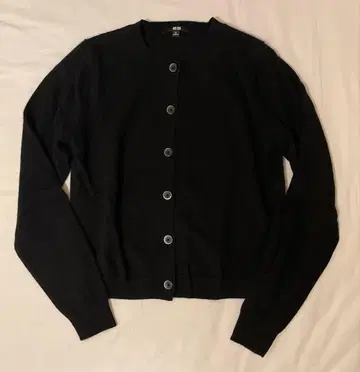 유니클로 캐시미어 100% 블랙 가디건