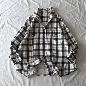 미라 오웬 [세탁 가능] 체크 오버사이즈 셔츠 커버올