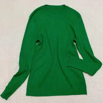 ti. 리브 니트탑 한국 걸리시 내추럴 캐주얼 페미닌 M