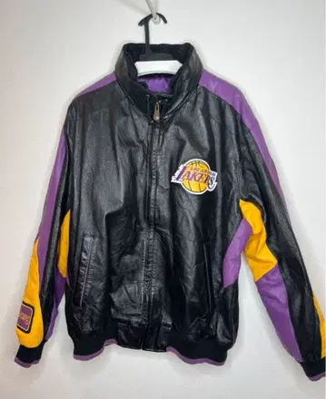 NBA 로스앤젤레스 레이커스 가죽 자켓 XL