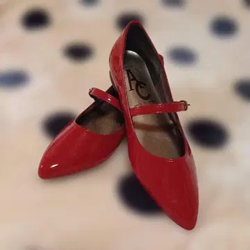 새상품 에나멜 플랫슈즈