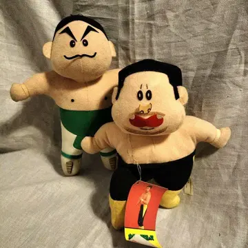 전일본 프로레슬링 봉제 인형 레트로 쇼와 헤이세이 옛날 추억 레어 희귀