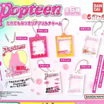 익명 배송 전 6종 세트 Popteen 누구나 변신 아크릴 참