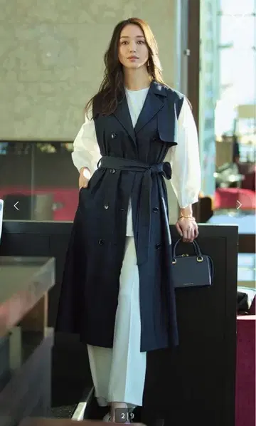 DoCLASSE 두클라쎄 드레스 데님 트렌치 베스트 인디고