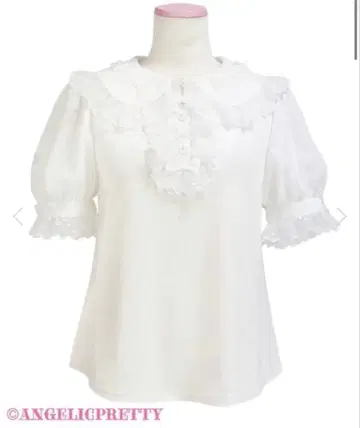 Angelic Pretty 복슬복슬 리본 반팔 티셔츠