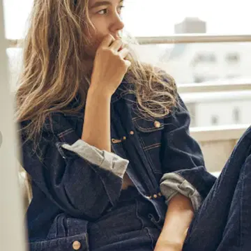 Ungrid의 Wrangler 별주 DENIM 데님 자켓