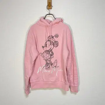 [ 디즈니 ] Disney 후드티 후드 부착 미니 핑크
