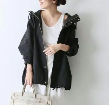 FRAMeWORK* C/PE 후드 미들 블루종