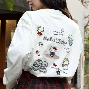 헬로키티 자수 롱T 인기