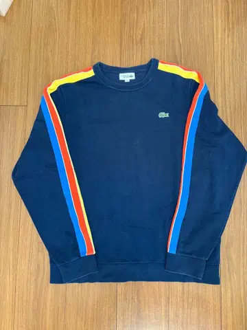 LACOSTE 네이비 스트라이프 트레이닝복 M