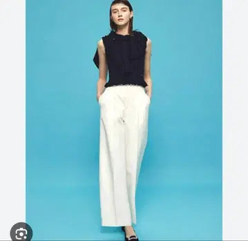 셀포드 백 벨트 와이드 팬츠