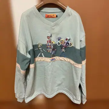 Left Alone 자수 디자인 오버 사이즈 트레이닝복