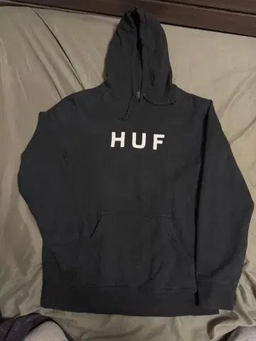 HUF 블랙 후드티 M