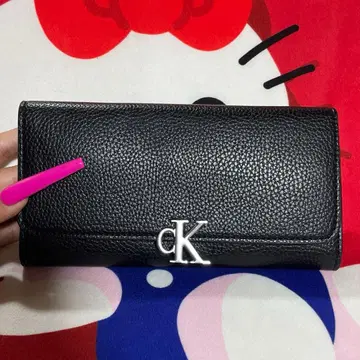 캘빈클라인 BLACK 남녀 공용 장지갑