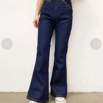 Ungrid Wrangler 별주 하이웨스트 플레어 데님